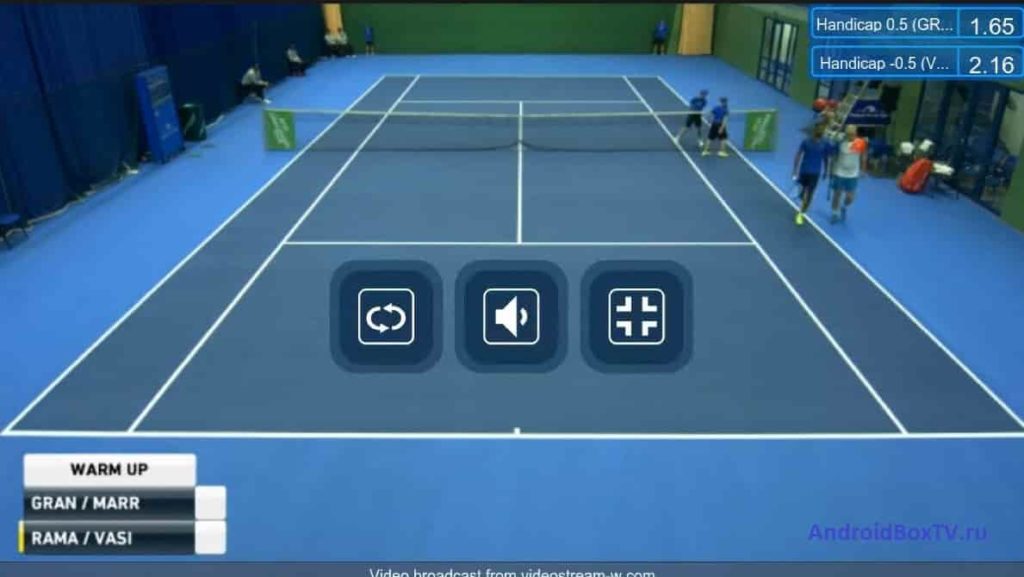 андроид бокс Уменьшение и просмотр на весь экран теннис онлайн футбол на приставке Android Box