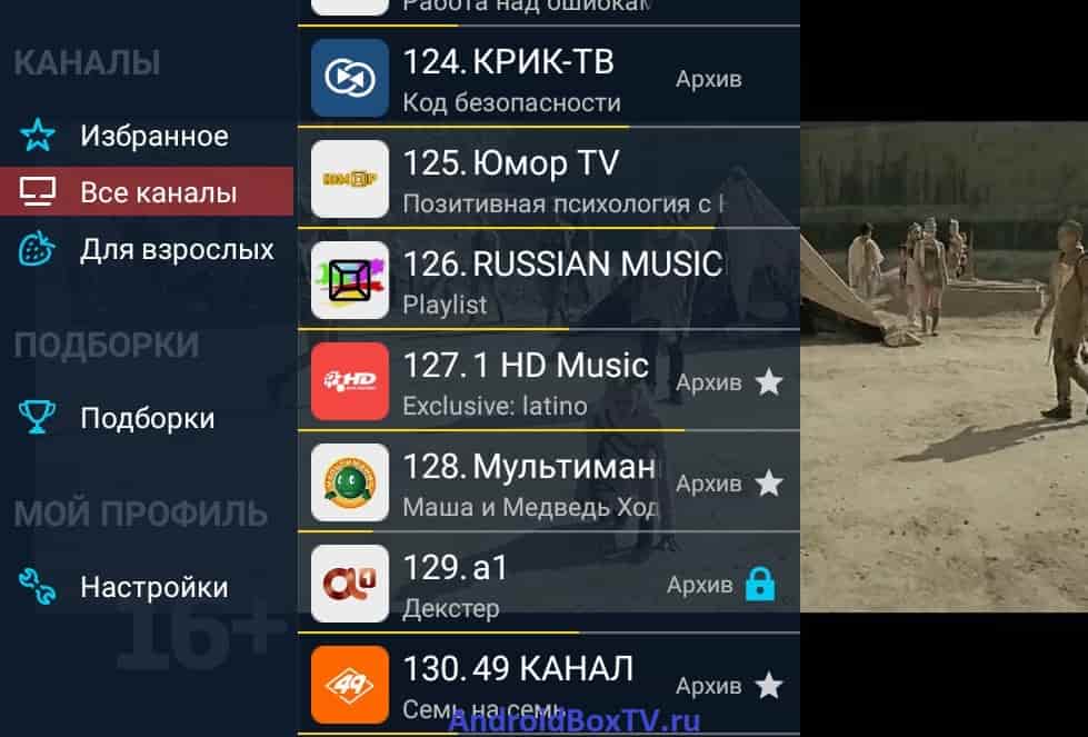 Android Box избранное настройки каналы для взрослых PeersTV бесплатное настрйоки телевидение